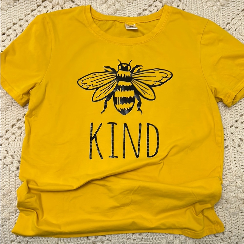 Yellow Bee Kind Graphic T-Shirt